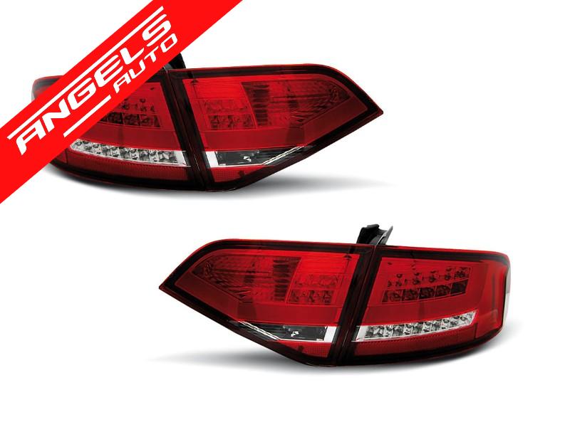 Stopuri LED compatibile cu Audi A4 B8 (2008-2011) Sedan Rosu Alb