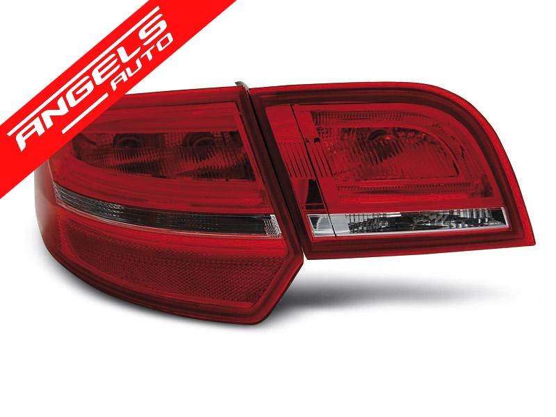 Stopuri LED compatibile cu Audi A3 8P Sportback (2004-2008) Rosu Alb - imagine 2