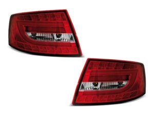 Stopuri LED Bar compatibile cu Audi A6 C6 SEDAN 7PIN (04.2004-2008) Rosu-Alb