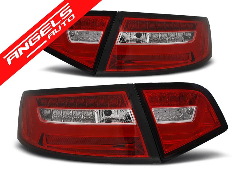 Stopuri LED Bar SEQ compatibile cu Audi A6 Sedan (2008-2011) Rosu Alb