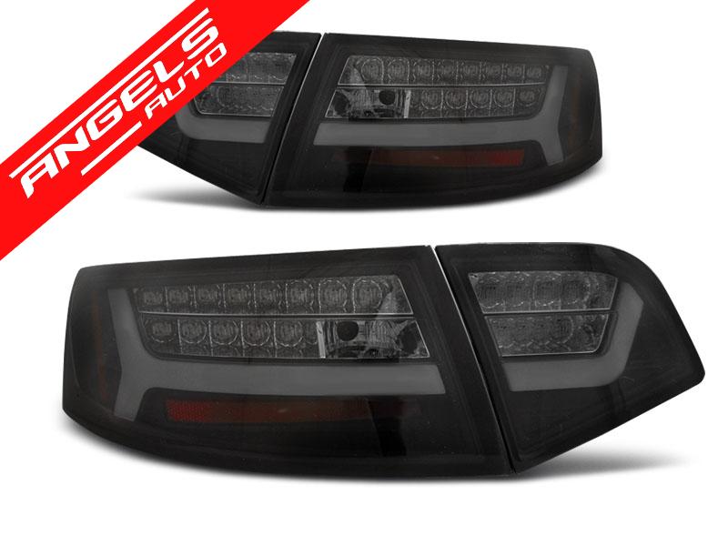 Stopuri bara LED Negru Fumurii SEQ potrivite pentru compatibile cu Audi A6 08-11 SEDAN