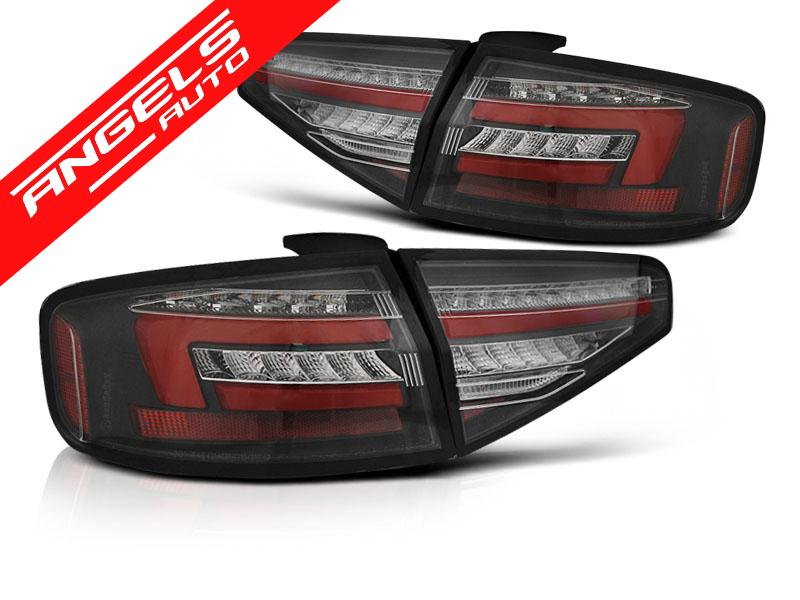 Stopuri LED Bar SEQ compatibile cu Audi A4 B8 Sedan (2012-2015) OEM LED Negru