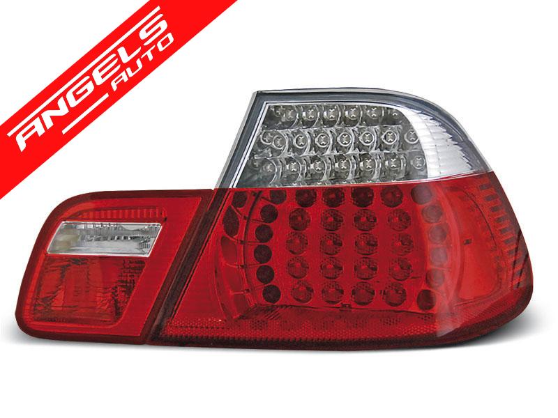 Stopuri LED compatibile cu BMW E46 Coupe (1999-2003) Rosu Alb - imagine 2