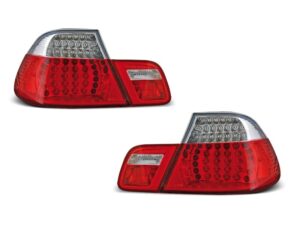 Stopuri LED compatibile cu BMW E46 Coupe (1999-2003) Rosu Alb