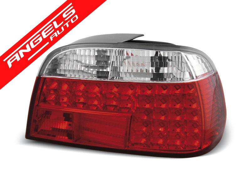 Stopuri LED compatibile cu BMW E38 (1994-2001) Rosu Alb - imagine 2