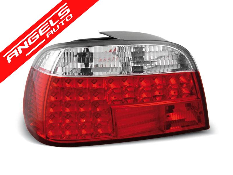 Stopuri LED compatibile cu BMW E38 (1994-2001) Rosu Alb - imagine 3