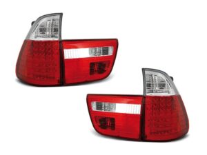 Stopuri LED compatibile cu BMW  X5 E53 (1999-2003) Rosu Alb