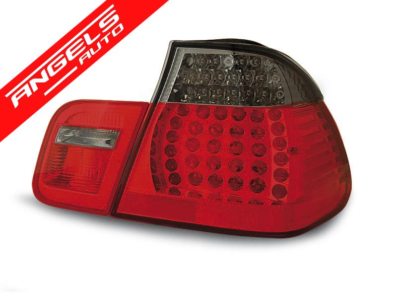 Stopuri LED compatibile cu BMW E46 Sedan (05.1998-08.2001) Rosu Fumuriu - imagine 2