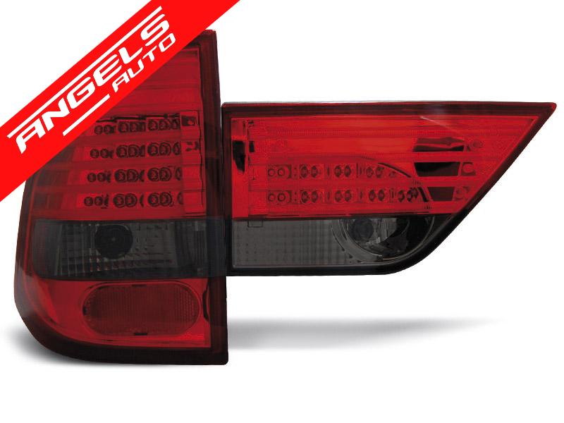 Stopuri LED compatibile cu BMW X3 E83 (2004-2006) Rosu Fumuriu - imagine 2