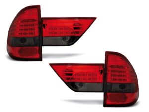 Stopuri LED compatibile cu BMW  X3 E83 (2004-2006) Rosu Fumuriu