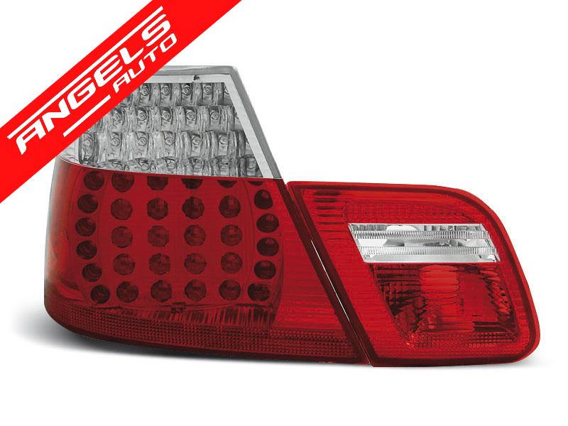 Stopuri LED compatibile cu BMW E46 Coupe (1999-2003) Rosu Alb - imagine 2