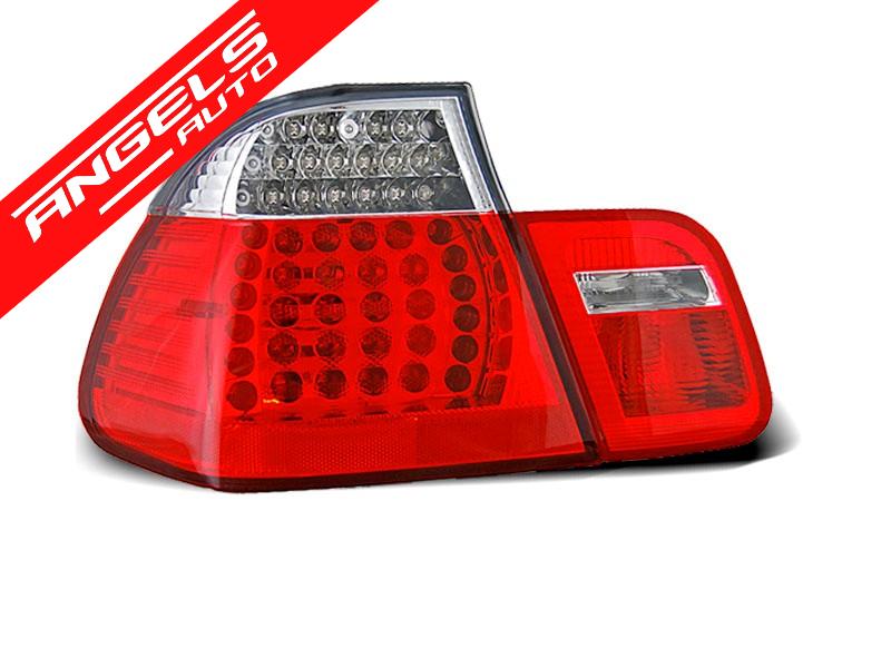 Stopuri LED compatibile cu BMW E46 Sedan (2001-2005) Rosu Alb - imagine 2