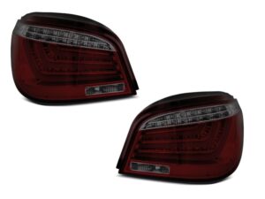 Stopuri LED Bar compatibile cu BMW Seria 5 E60 (07.2003-02.2007) Rosu Fumuriu