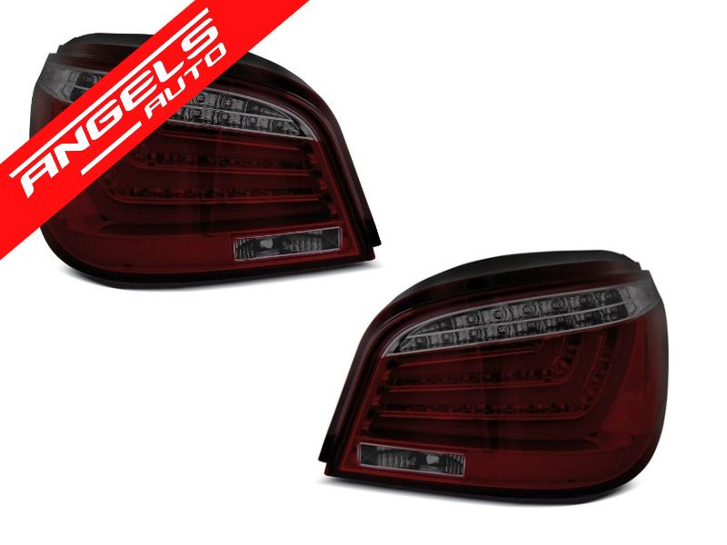 Stopuri LED Bar compatibile cu BMW Seria 5 E60 (07.2003-02.2007) Rosu Fumuriu