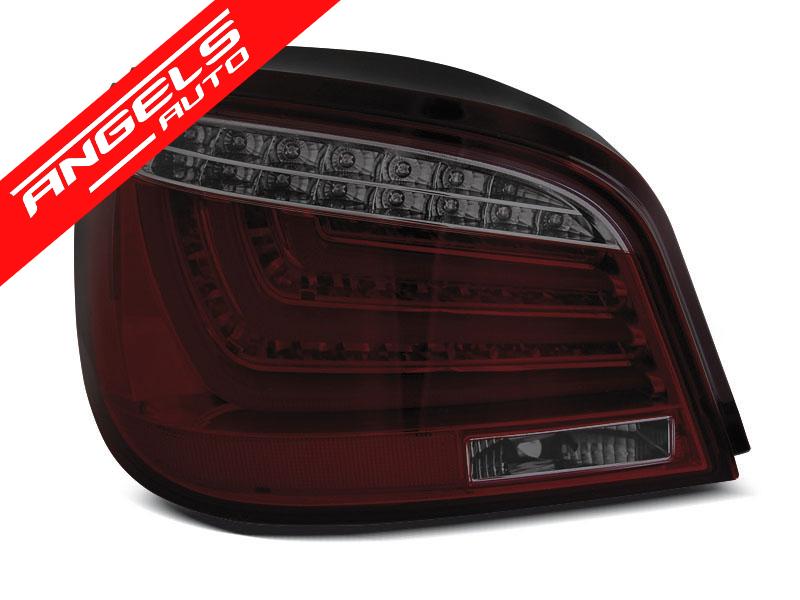 Stopuri LED Bar compatibile cu BMW E60 LCI (2007-2010) Rosu Fumuriu - imagine 2