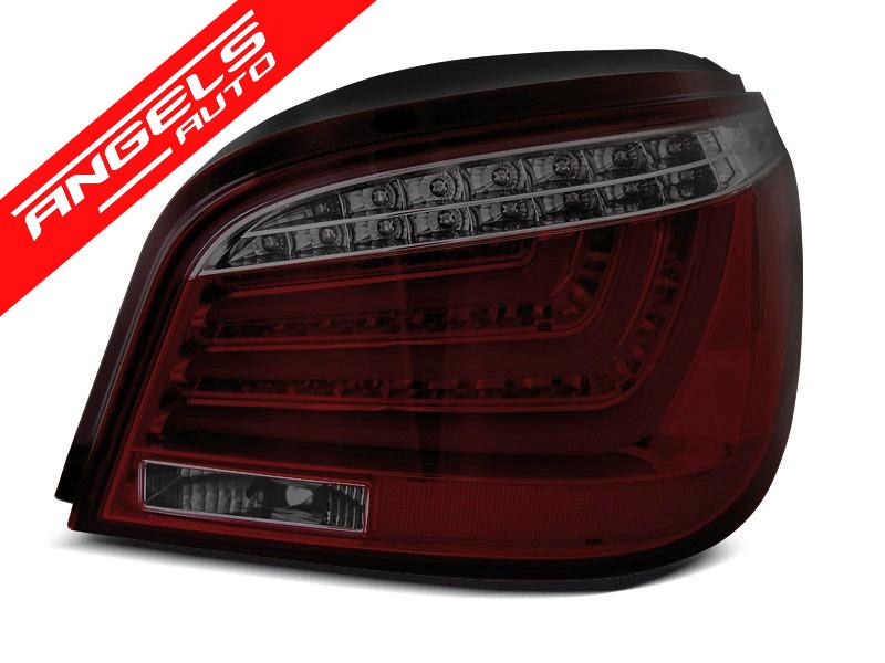 Stopuri LED Bar compatibile cu BMW E60 LCI (2007-2010) Rosu Fumuriu - imagine 3