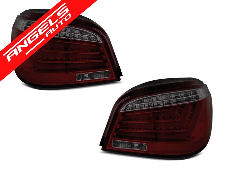 Stopuri LED Bar compatibile cu BMW E60 LCI (2007-2010) Rosu Fumuriu