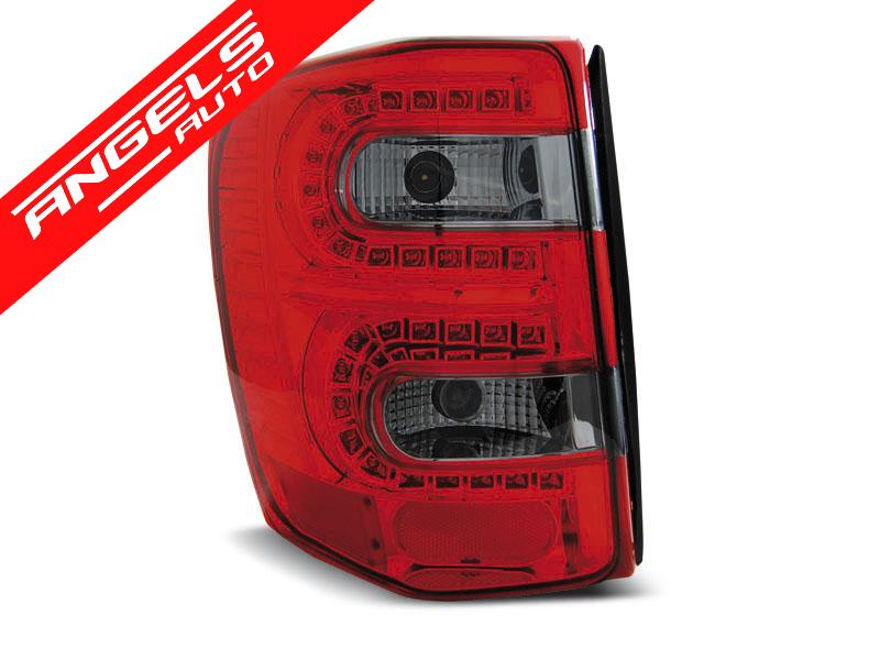Stopuri LED compatibile cu Jeep Grand Cherokee (1999-2005) Rosu Fumuriu - imagine 2