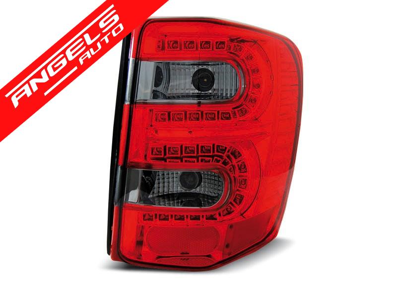 Stopuri LED compatibile cu Jeep Grand Cherokee (1999-2005) Rosu Fumuriu - imagine 3