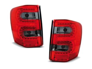 Stopuri LED compatibile cu Jeep Grand Cherokee (1999-2005) Rosu Fumuriu