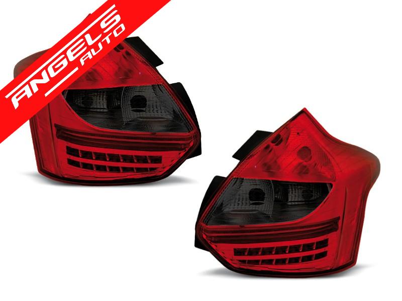 Stopuri LED compatibile cu Ford Focus III Hatchback (2011- 10.2014) Rosu Fumuriu