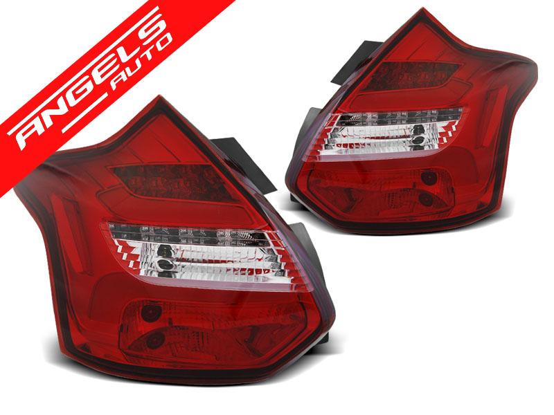 Stopuri compatibile cu Ford FOCUS 3 11-10.14 HATCHBACK Rosu Alb LED BAR SEQ IND.