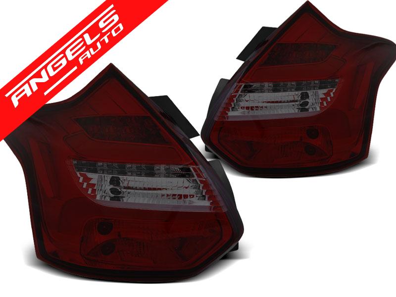 Stopuri compatibile cu Ford FOCUS 3 11-10.14 HATCHBACK Rosu Fumurii LED BAR SEQ IND.
