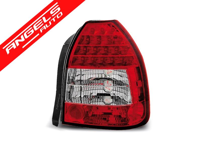 Stopuri compatibile cu Honda CIVIC 09.95-02.01 3D Rosu Alb LED - imagine 3