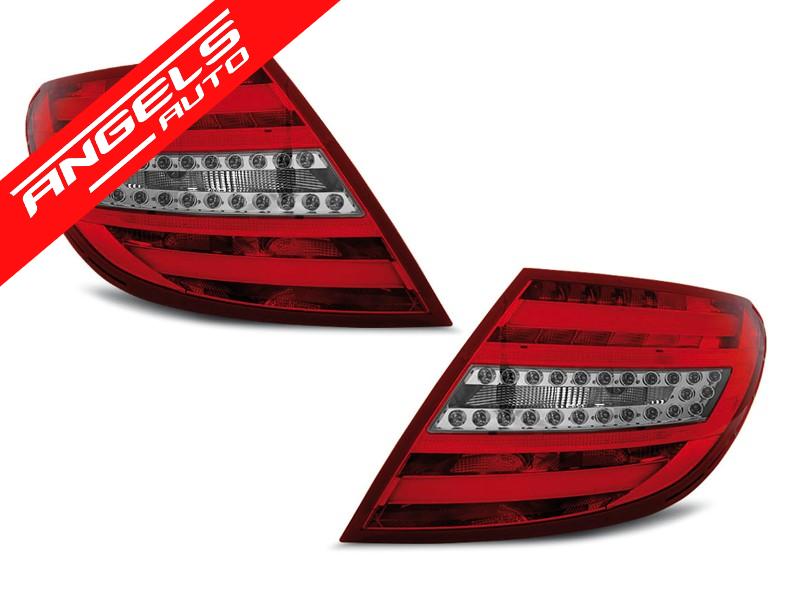 Stopuri LED Bar compatibile cu Mercedes C-Class W204 Sedan (2007-2010) Rosu Alb