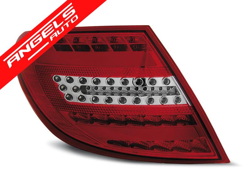 Stopuri LED Bar compatibile cu Mercedes C-Class W204 Sedan (2007-2010) Rosu Alb - imagine 2
