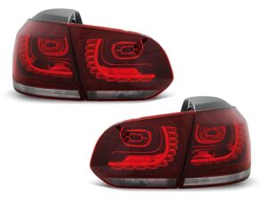 Stopuri LED compatibile cu VW compatibile cu  Golf 6 (2008-2012) Rosu-Alb