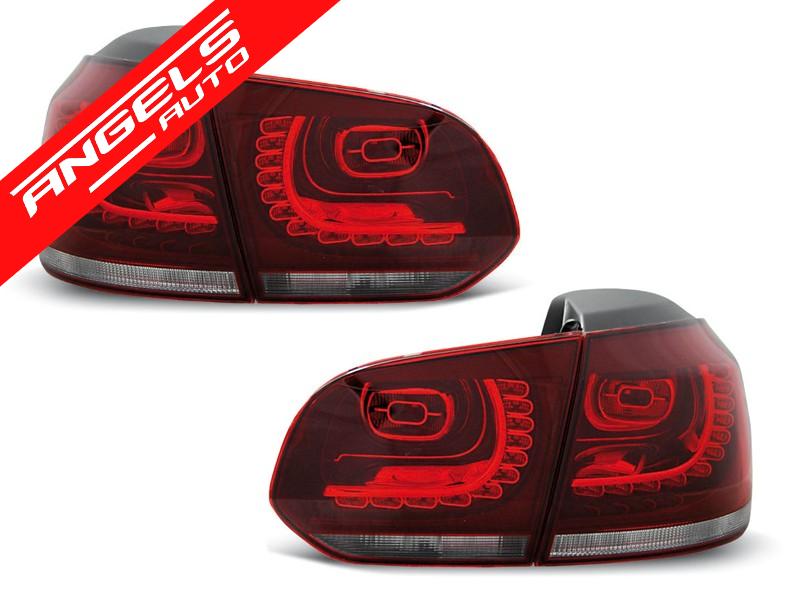 Stopuri LED compatibile cu VW compatibile cu Golf 6 (2008-2012) Rosu-Alb