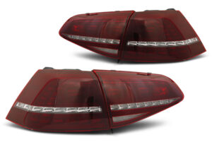 Stopuri LED SPORT Rosu Alb SEQ potrivite pentru compatibile cu VW compatibile cu  Golf 7 13-17