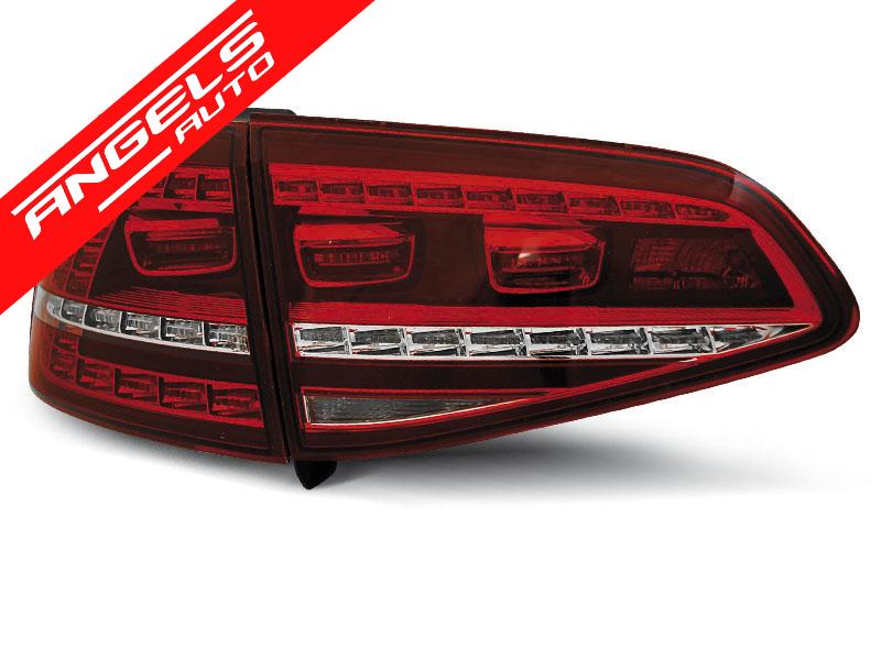 Stopuri LED SPORT Rosu Alb potrivite pentru compatibile cu VW compatibile cu Golf 7 13-17 - imagine 2