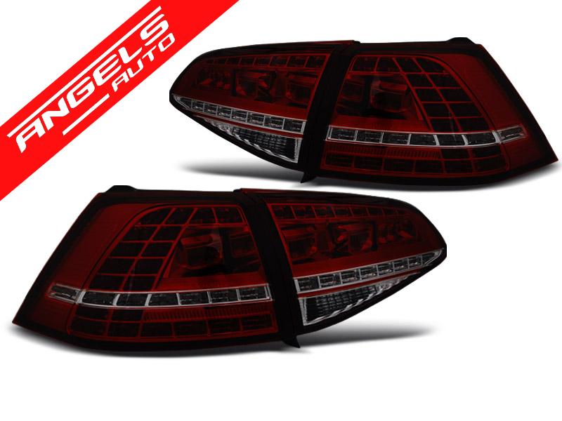 Stopuri LED SEQ compatibile cu VW compatibile cu Golf 7 (2013-2017) Rosu Fumuriu