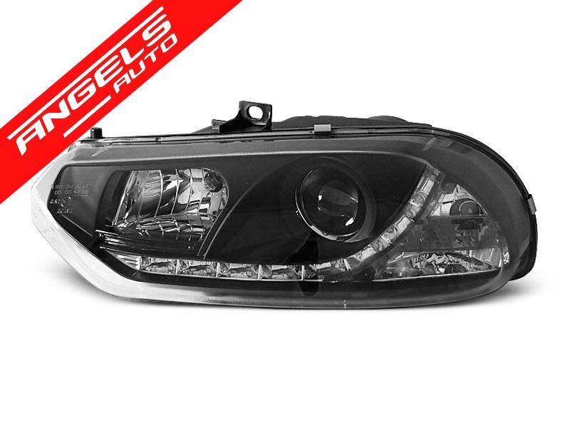Faruri LED compatibile cu Alfa Romeo 156 (1997-2006) DAYLIGHT Negru - imagine 3