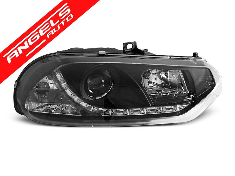 Faruri LED compatibile cu Alfa Romeo 156 (1997-2006) DAYLIGHT Negru - imagine 2