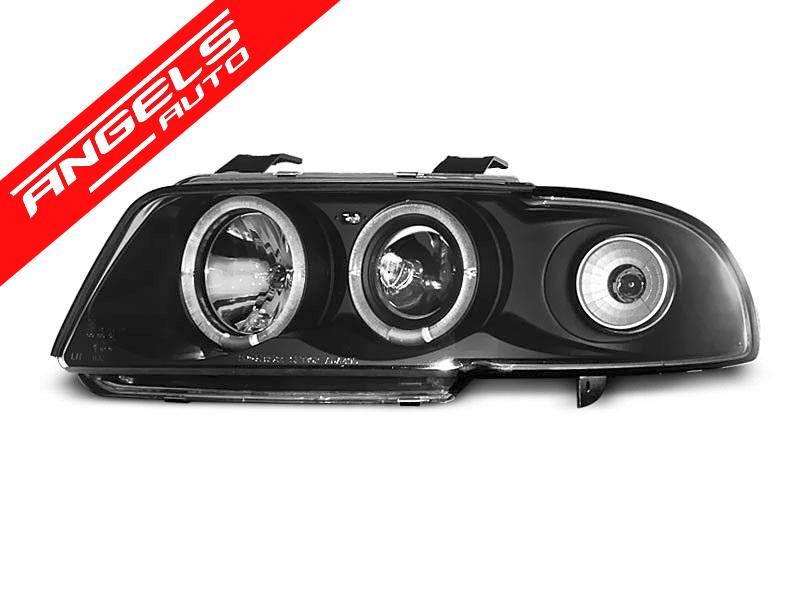 Faruri ANGEL EYES compatibile cu Audi A4 94-98 Negru - imagine 3