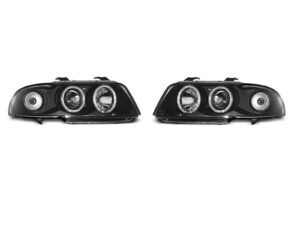 Faruri ANGEL EYES compatibile cu Audi A4 94-98 Negru
