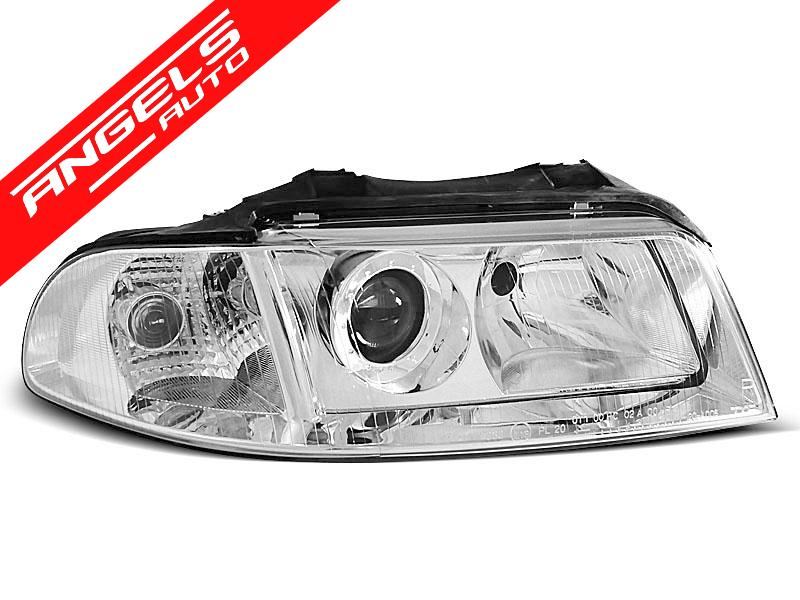 Faruri compatibile cu Audi A4 B5 1999-2000 CHROME - imagine 2