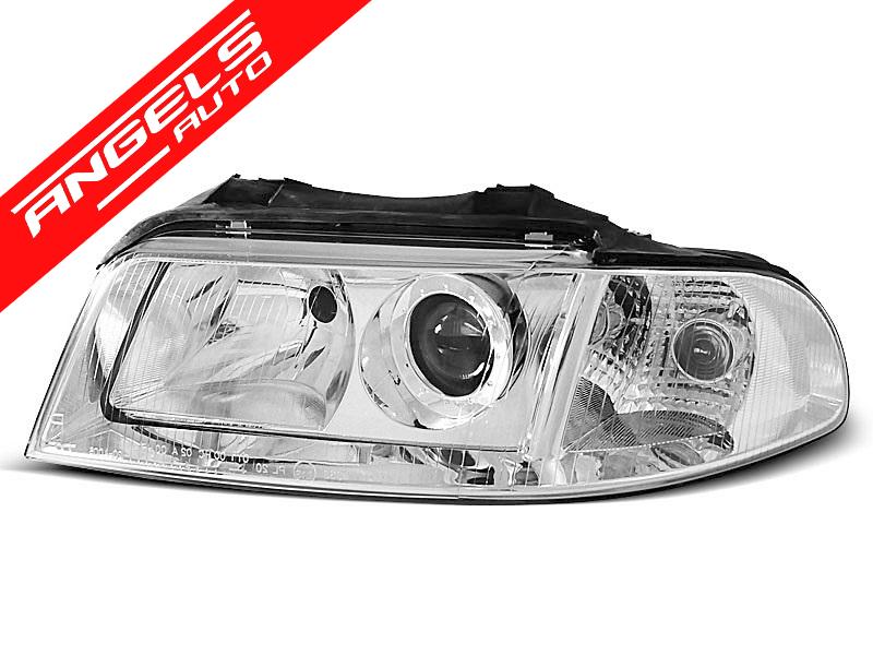 Faruri compatibile cu Audi A4 B5 1999-2000 CHROME - imagine 3