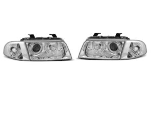 Faruri ANGEL EYES compatibile cu Audi A4 94-98 CHROME