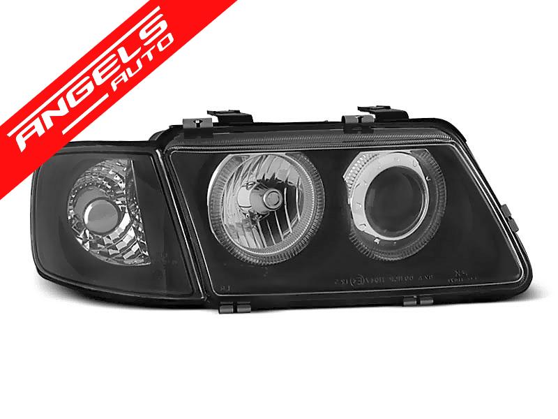 Faruri ANGEL EYES compatibile cu Audi A3 1996-2000 Black Model - imagine 3