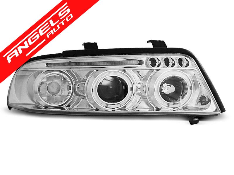 Faruri ANGEL EYES compatibile cu Audi A4 99-00 CHROME - imagine 2