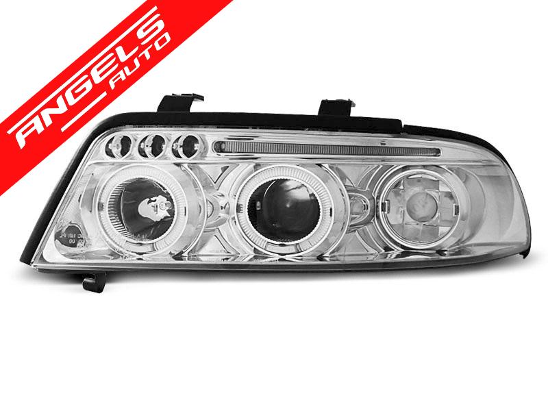 Faruri ANGEL EYES compatibile cu Audi A4 99-00 CHROME - imagine 3