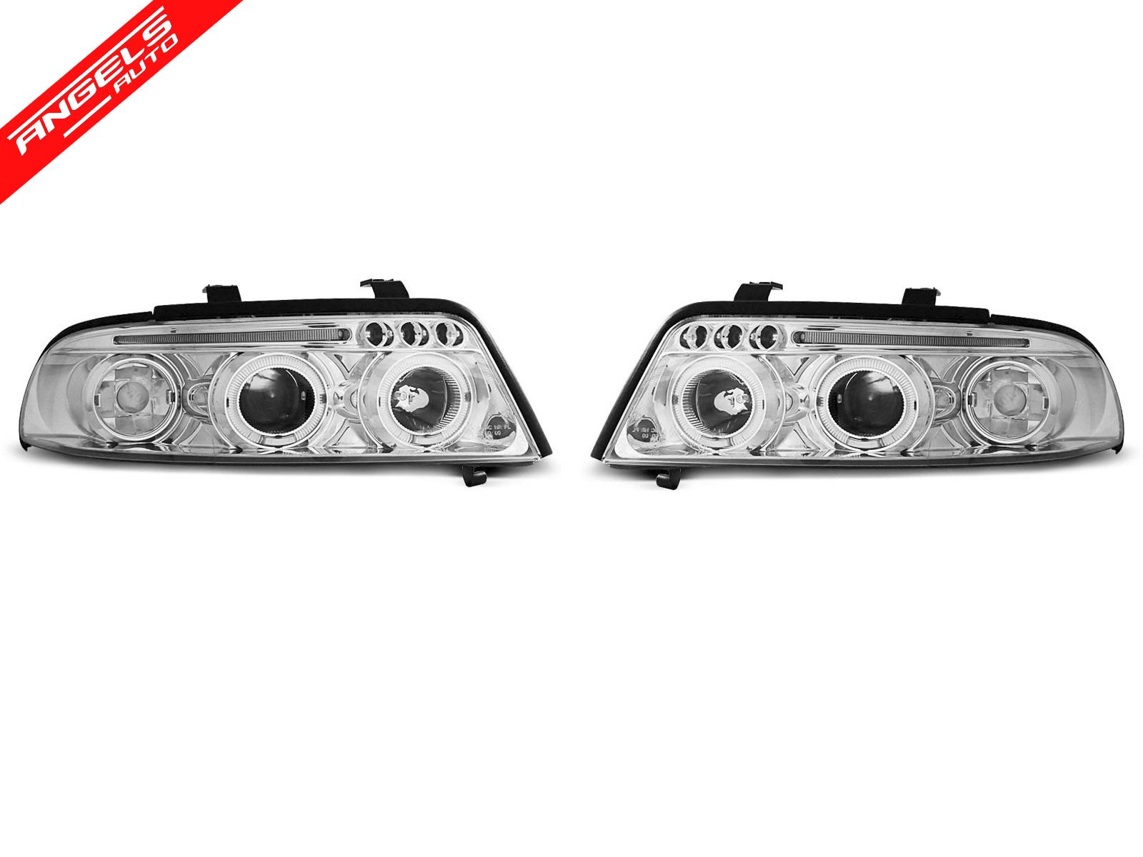 Faruri ANGEL EYES compatibile cu Audi A4 99-00 CHROME