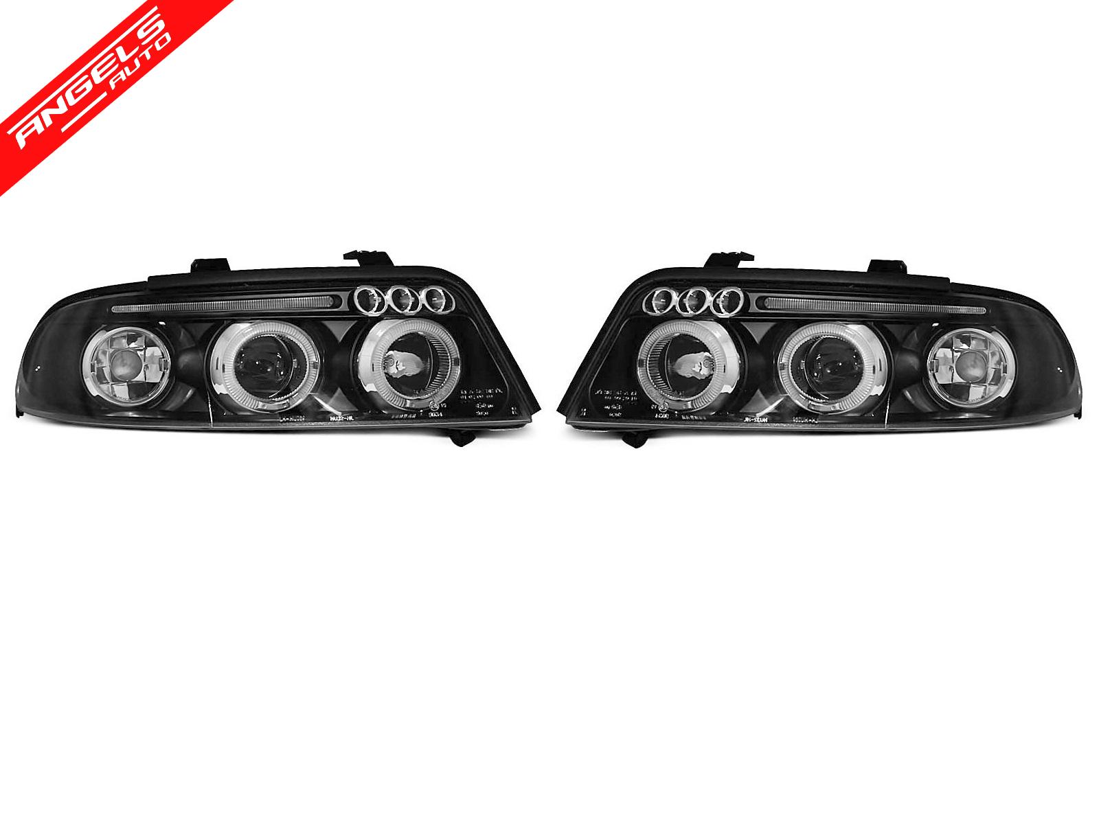 Faruri ANGEL EYES compatibile cu Audi A4 1999-2000 Black Model