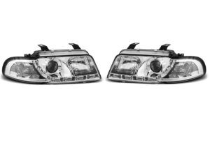 Faruri LED compatibile cu Audi A4 1994-1998 CHROME