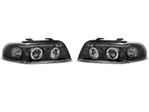 Faruri ANGEL EYES Negru compatibile cu Audi A4 1994-1998 Negru