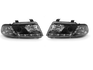Faruri LED compatibile cu Audi A4 B5 1999-2000 Black Design